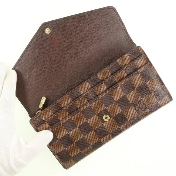 LOUIS VUITTON Portefeiulle Sarah Purse N63209 Brown Damier canvas unisex - Picture 9 of 11